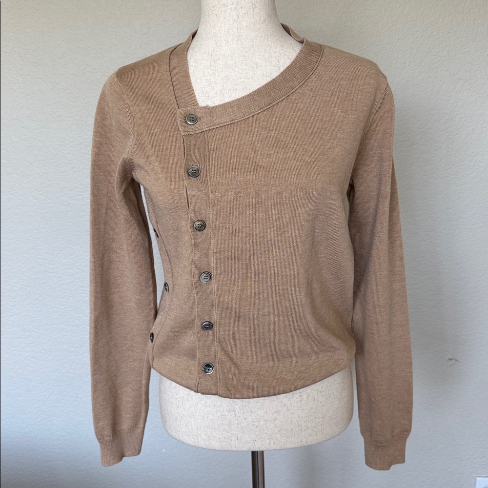 Endless Rose Double Placket Asymmetric Cardigan